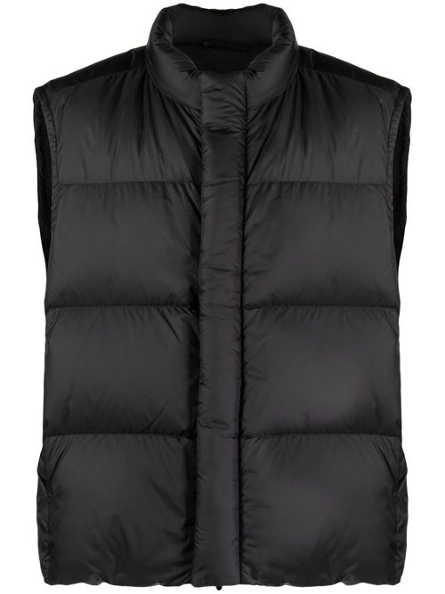 Cloud zip-up quilted puffer gilet - Black