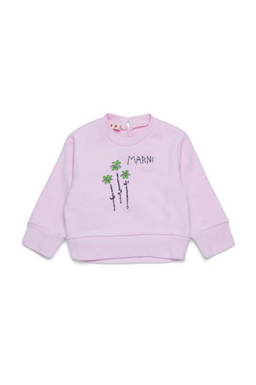Marni Kids Logo Embroidered Crewneck Sweatshirt