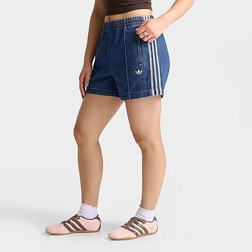 Women's Originals adicolor Firebird Denim Shorts in Indigo Denim