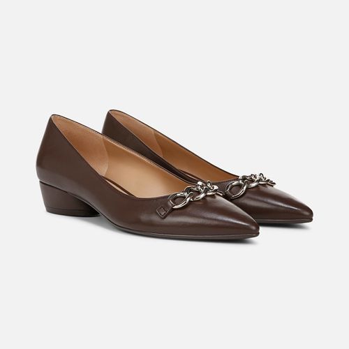 Becca Flat Shoes, Chocolate Bar Leather