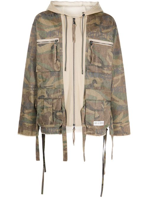 M65 camouflage zip hybrid jacket - Green