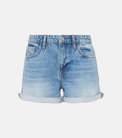 Le Grand Garçon high-rise denim shorts