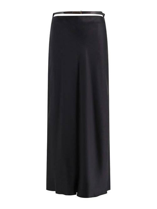 Silk Midi Skirt