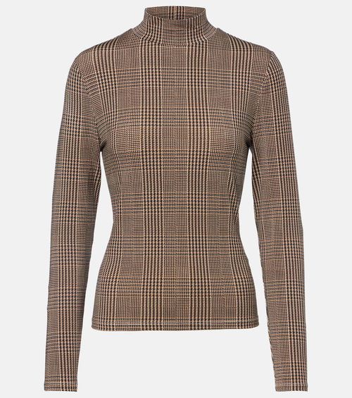 Nate houndstooth jersey top