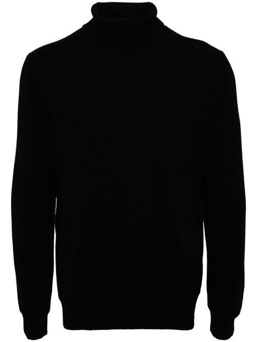 Cashmere roll-neck jumper - Black