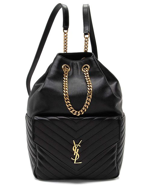 Black Matelasse Lambskin Monogram Joe Backpack (Authentic Pre-  Loved)