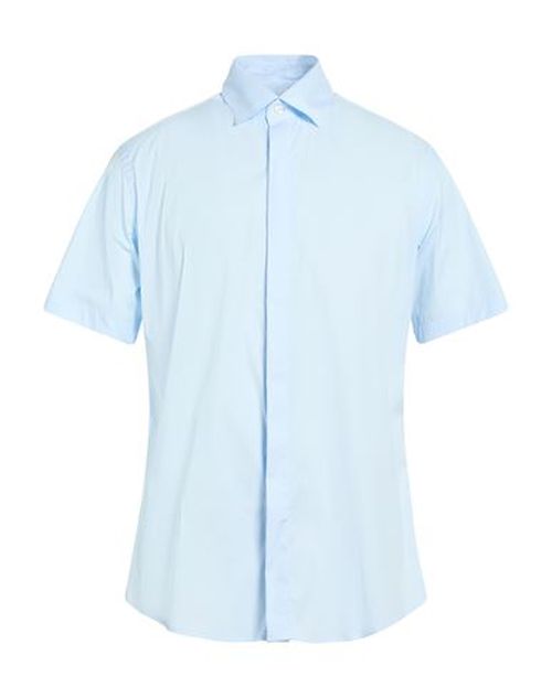 Man Shirt Sky blue Size 1 Cotton, Polyamide, Elastane