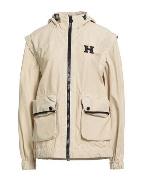 Woman Jacket Beige Size S Cotton, Nylon