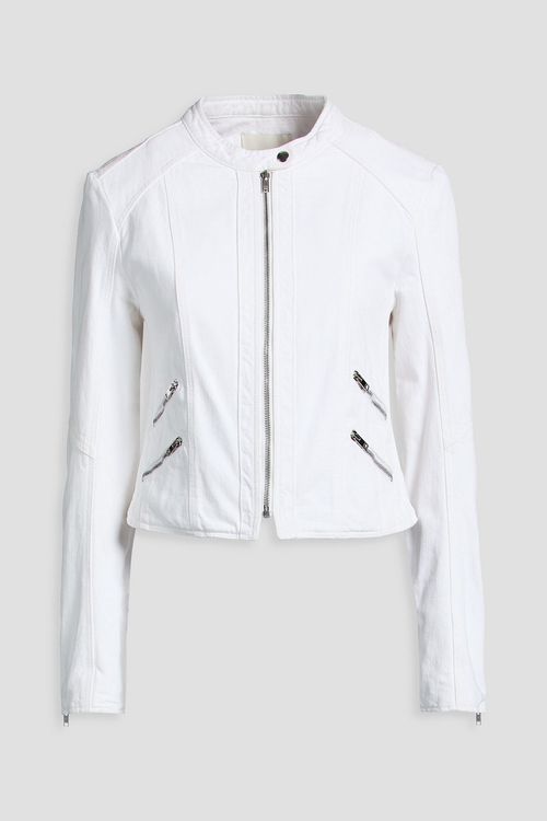 Leys cropped denim jacket - White - 36