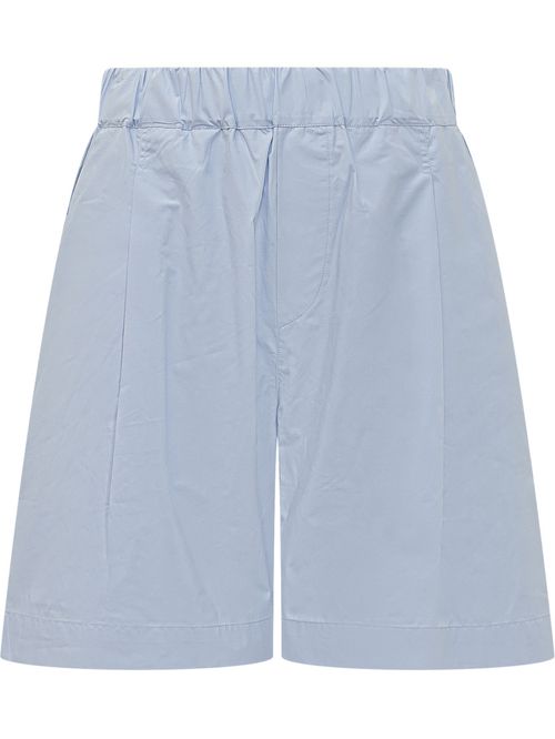 Sky Blue Solid Shorts