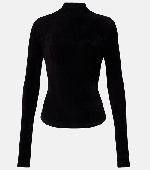 Chenille turtleneck bodysuit