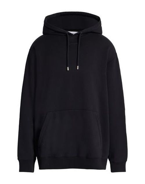 Man Sweatshirt Black Size L Cotton