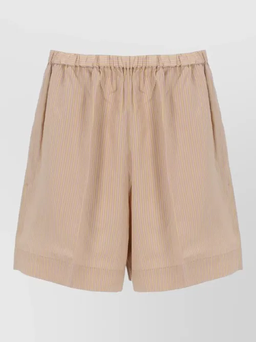 Patou - tailored pants striped pattern back pocket