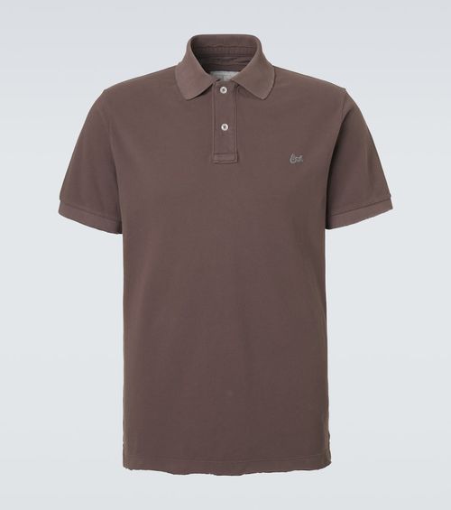 Cotton piqué polo shirt