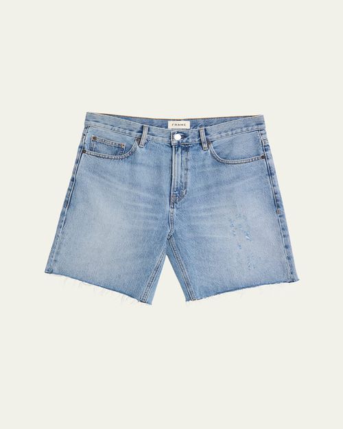 Men's Baggy Jean Cutoff Shorts