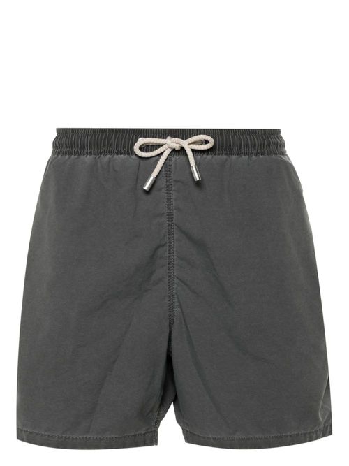 Logo-patch swim shorts - Grey