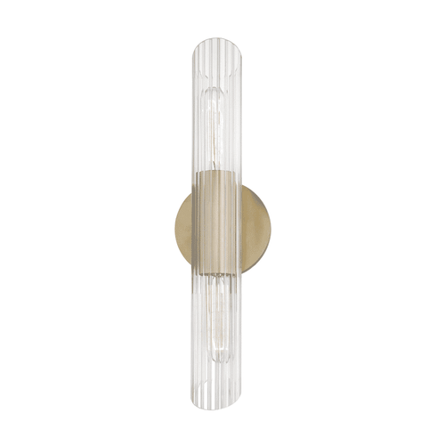 Mitzi Cecily 2-Light 17" Wall Sconce in Aged Bra