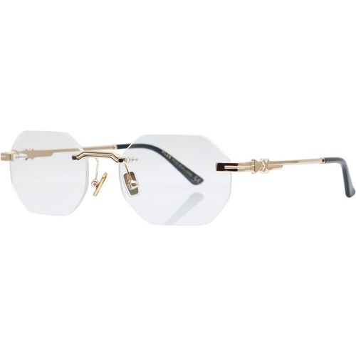 XLAB Unisex XLAB Bollons Optical frames Metal Silver Geometric