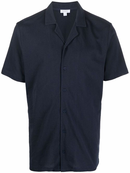 Button-up polo shirt - Blue