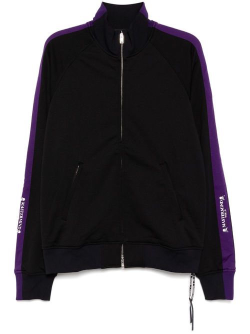 Logo-tape sport jacket - Black