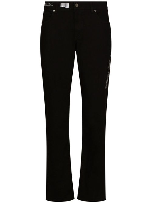 Slim-cut jeans - Black