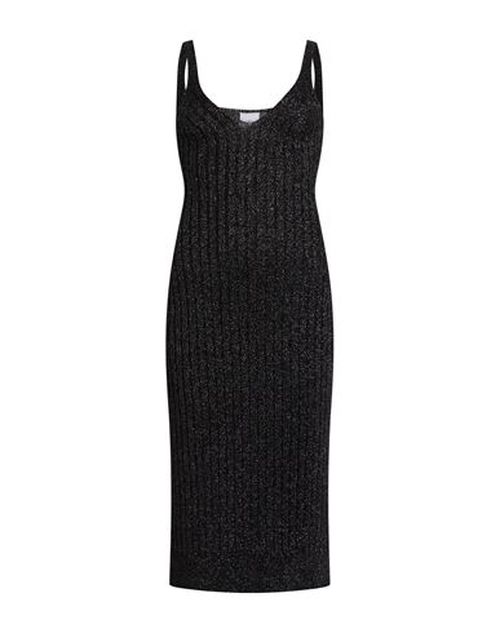 Le Volière Woman Midi dress Black Size S Viscose, Polyester