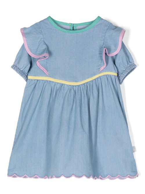 Chambray cotton dress - Blue