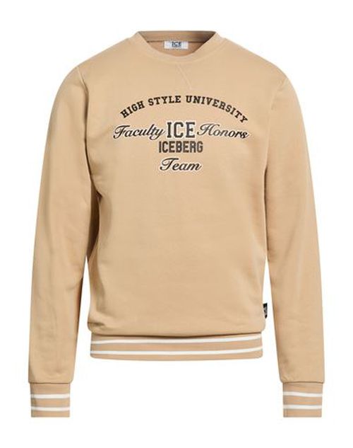 Man Sweatshirt Sand Size XL Cotton, Polyester