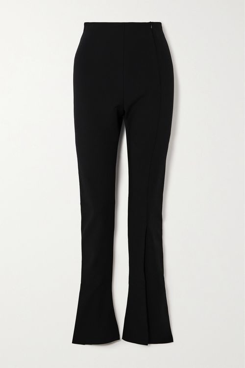 New Rave Woven Flared Pants - Black
