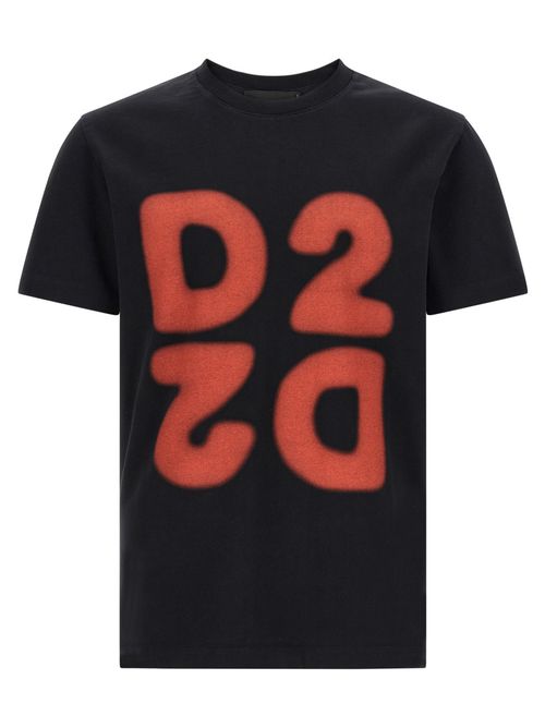 Black Graphic Crew Neck T-Shirt