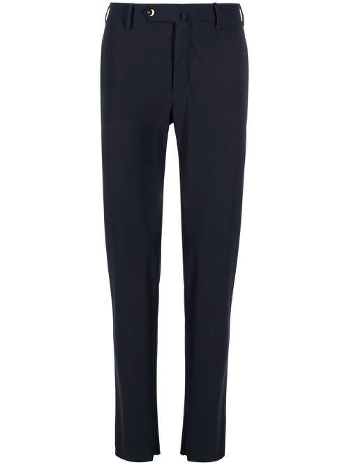 Mid-rise skinny-cut trousers - Blue