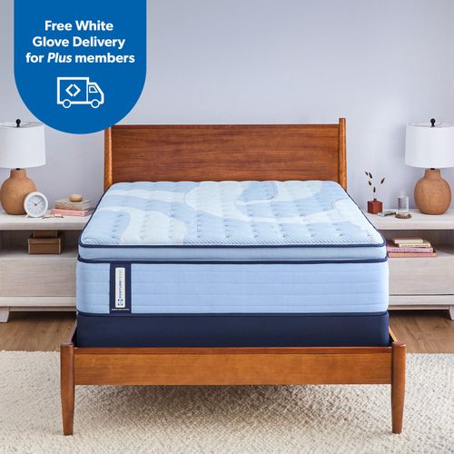 Posturepedic Palomar Medium Euro Pillow Top Mattress Set:- Twin