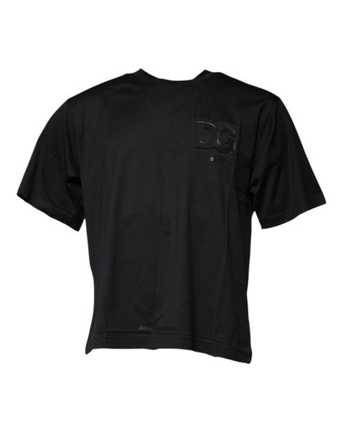Logo-Print Cotton T-Shirt — Black