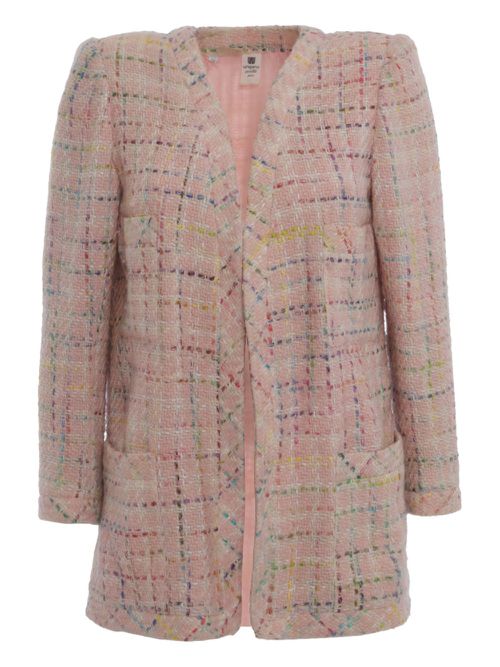 Pre-Owned 1980s tweed jacket - Pink