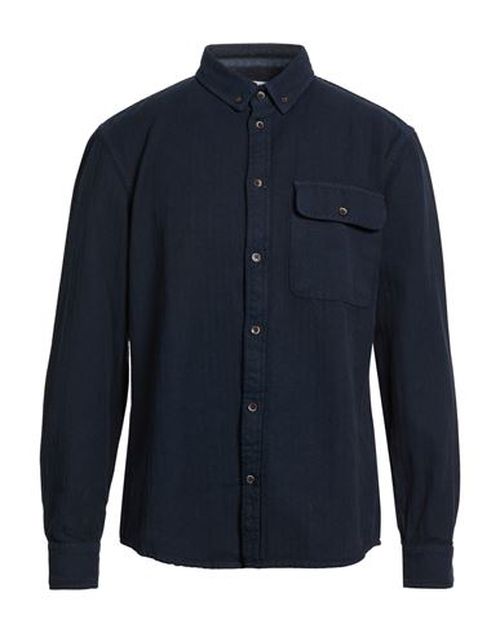 Man Shirt Midnight blue Size L Cotton