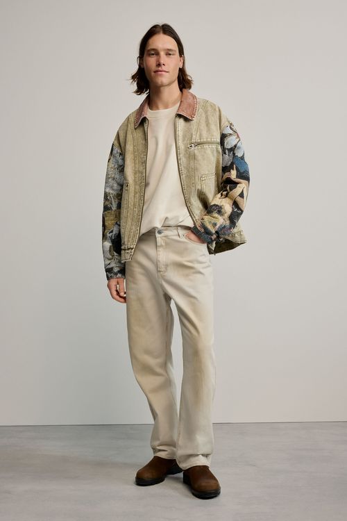 Plain long trouser