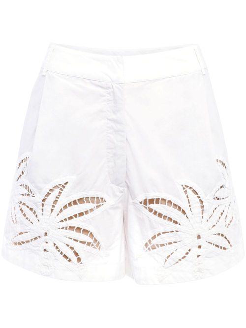 Lani cotton mini shorts - White