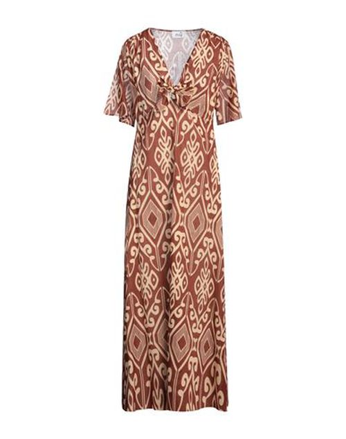Niū Woman Maxi dress Brown Size L Cotton