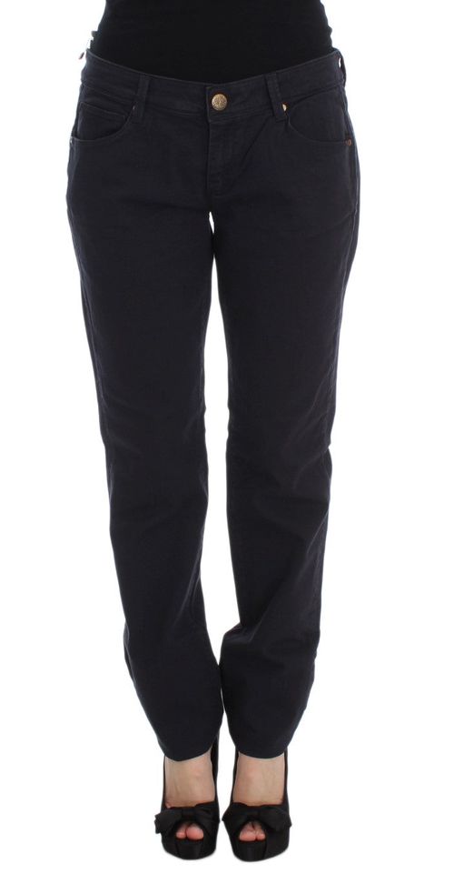 Cotton Blend Jeans — Black
