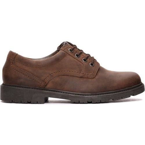 Clarks Lane Stride Brown Leather Derby Shoe