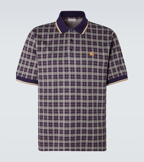 Checked polo shirt