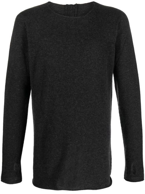 Crew-neck cashmere jumper - Grey