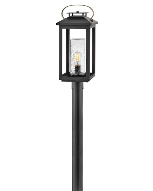 Black LED Post Top or Pier Mount Lantern from the Atwater Collection