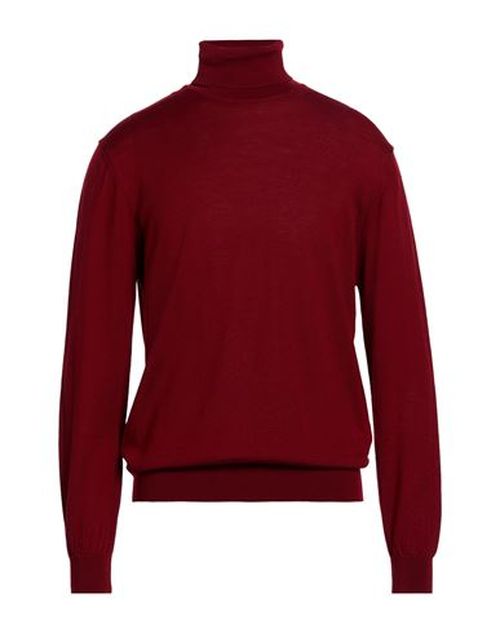 Man Turtleneck Brick Size 44 Merino Wool