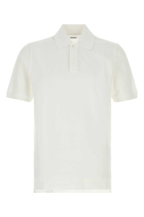 Piquet Cotton Polo Shirt — White