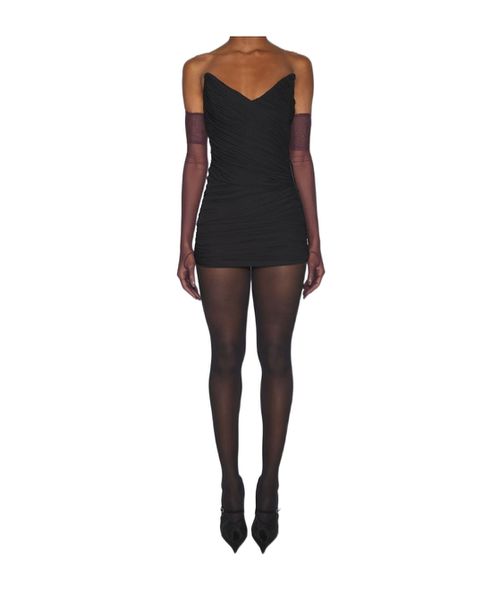 Draped mini dress