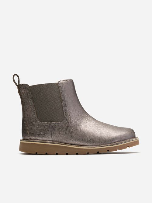 Girls Leather Joyful Sky Boots in Purple
