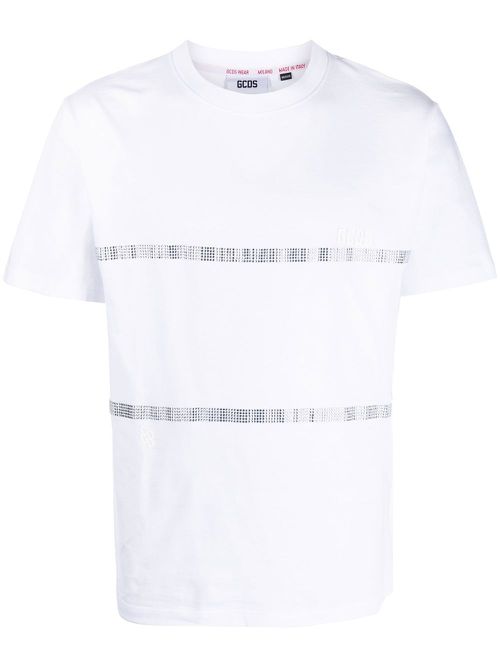 Crystal embellished T-shirt - White