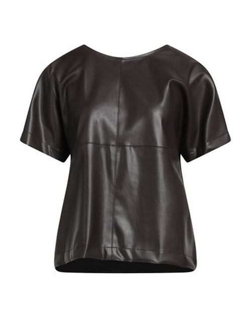 Tricot Woman Top Dark brown Size XL Polyester, Polyurethane