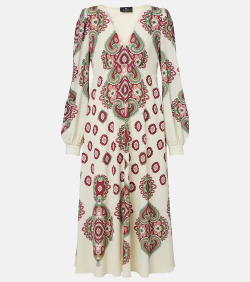 Paisley midi dress